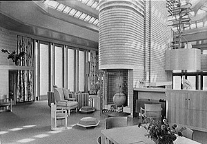 LOC Johnson House Living room general view, broad 